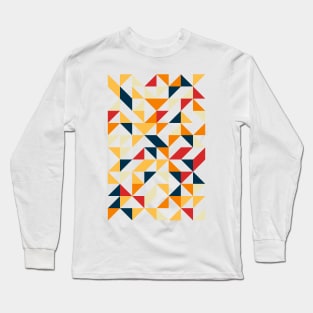 Cool Geometric Colourful Triangle Pattern for Long Sleeve T-Shirt